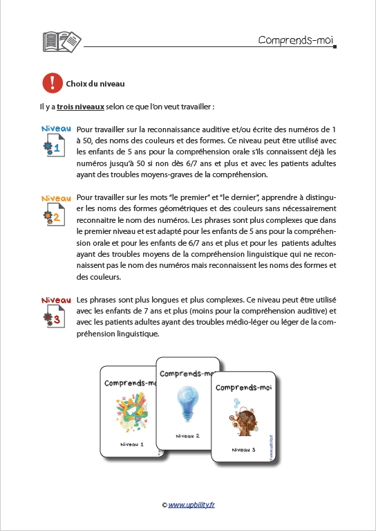 COMPRENDS-MOI | Un jeu pour exercer la compréhension linguistique - Upbility.fr