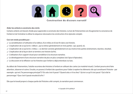 Développement du discours narratif - Upbility.fr