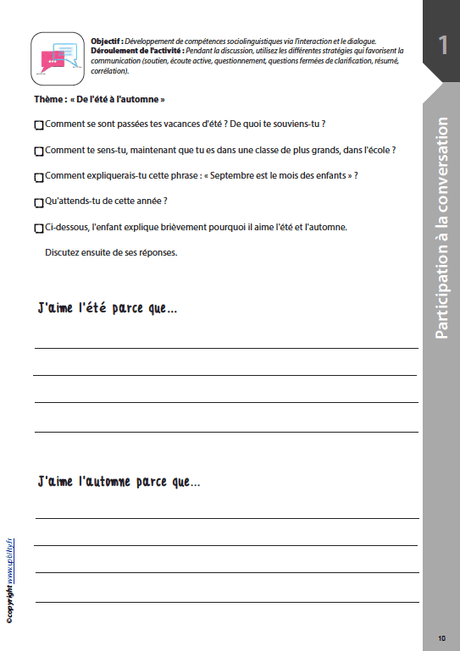 DÉVELOPPEMENT DU DISCOURS ORAL | Pour les élèves de CM1 - Upbility.fr