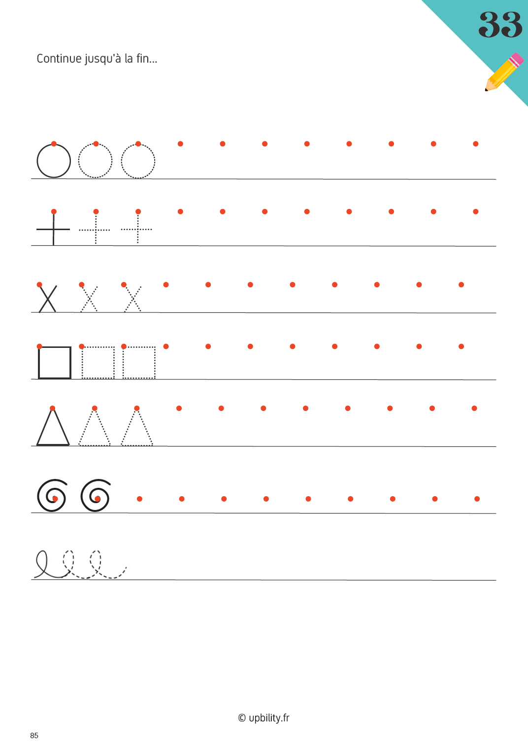 DYSGRAPHIE | Exercices de renforcement à domicile - Upbility.fr