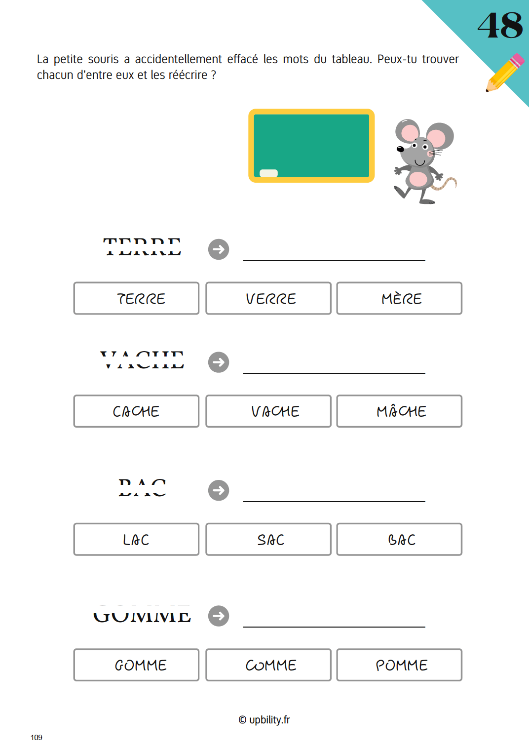 DYSGRAPHIE | Exercices de renforcement à domicile - Upbility.fr