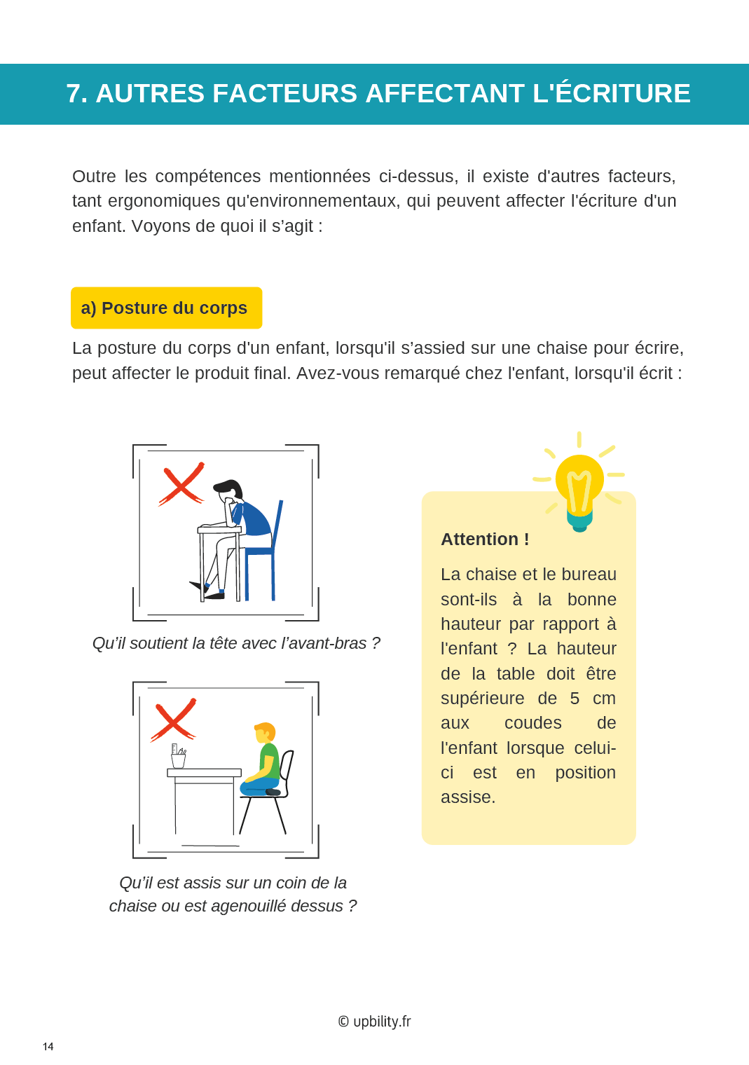 DYSGRAPHIE | Exercices de renforcement à domicile - Upbility.fr