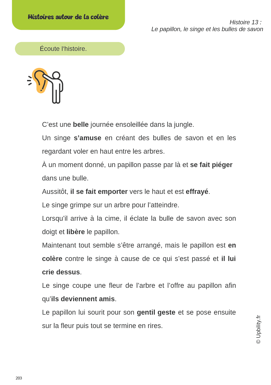 Émotions illustrées | Des histoires pour comprendre et raconter les émotions - Upbility.fr