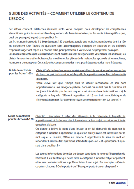 FICHES ILLUSTRÉES | Boîte à outils sémantiques : les mots interrogatifs de base - Upbility.fr