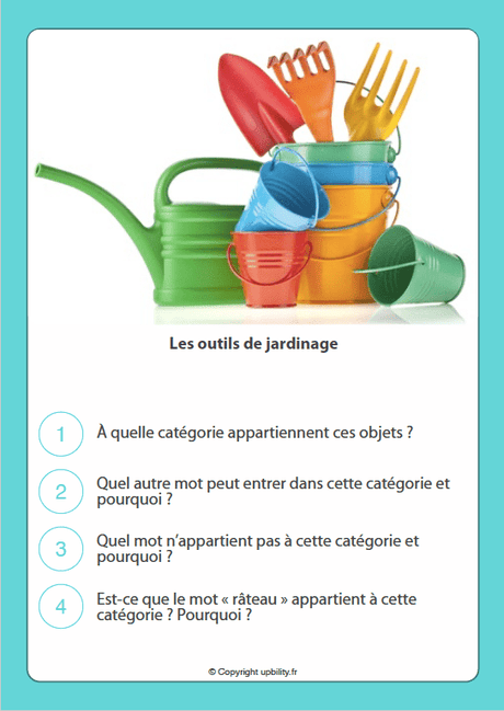 FICHES ILLUSTRÉES | Classer en catégories - Upbility.fr