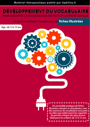 FICHES ILLUSTRÉES | Développement du vocabulaire (12-13 ans) - Upbility.fr