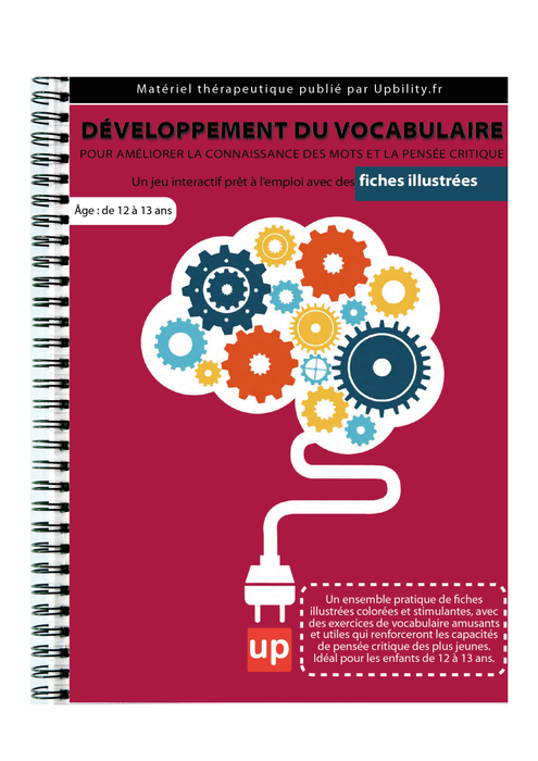 FICHES ILLUSTRÉES | Développement du vocabulaire (12-13 ans) - Upbility.fr