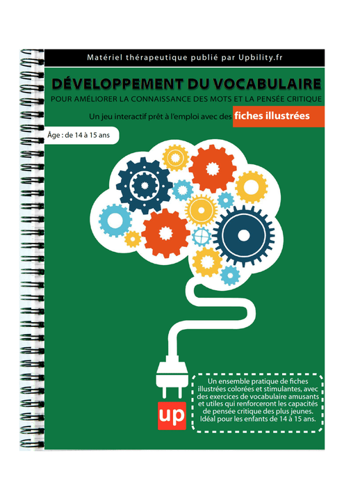 FICHES ILLUSTRÉES | Développement du vocabulaire (14-15 ans) - Upbility.fr