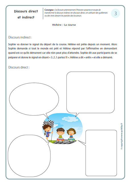 FICHES ILLUSTRÉES | Discours direct et indirect - Upbility.fr