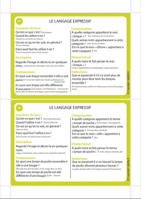 FICHES ILLUSTRÉES | Exercices pour améliorer le langage expressif - Upbility.fr