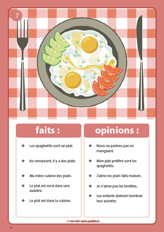 FICHES ILLUSTRÉES | Fait ou Opinion - Upbility.fr