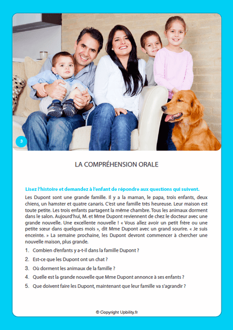 FICHES ILLUSTRÉES | Maîtriser la compréhension orale - Upbility.fr