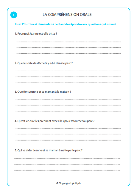 FICHES ILLUSTRÉES | Maîtriser la compréhension orale - Upbility.fr