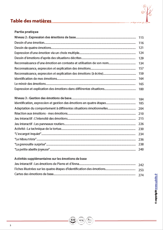 Identification, expression et gestion des émotions | NIVEAU DE BASE - Upbility.fr