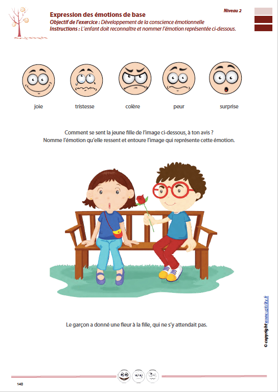 Identification, expression et gestion des émotions | NIVEAU DE BASE - Upbility.fr