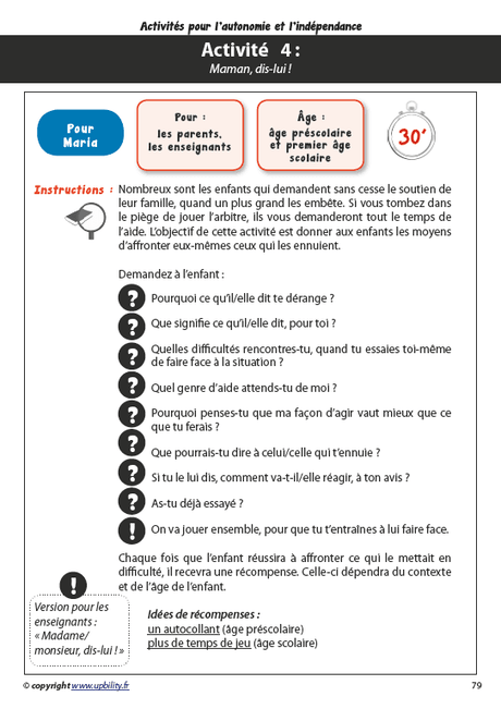 La vie en jeux | Manuel d'activités - Tome 1 - Upbility.fr