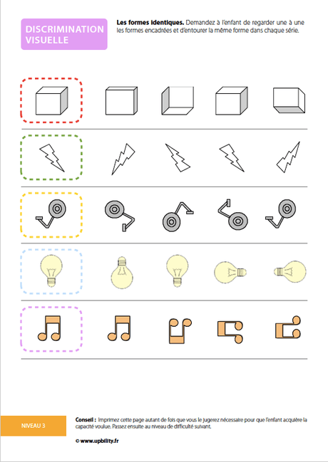 Le développement de la discrimination visuelle - Upbility.fr