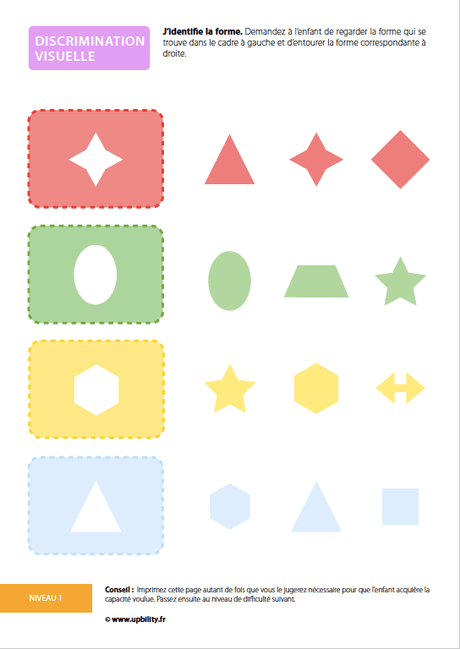 Le développement de la discrimination visuelle - Upbility.fr