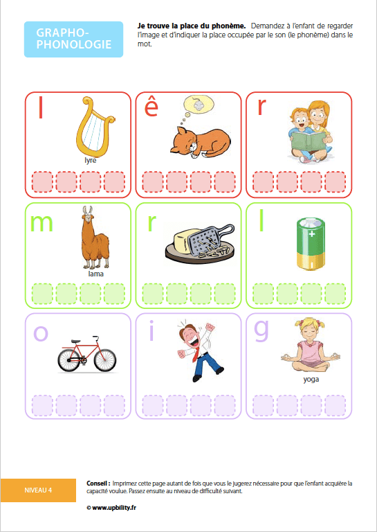 Le développement de la graphophonologie - Upbility.fr