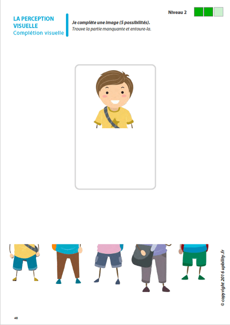 Les capacités de perception visuelle pour les enfants dyslexiques | Partie 1 : La complétion visuelle - Upbility.fr