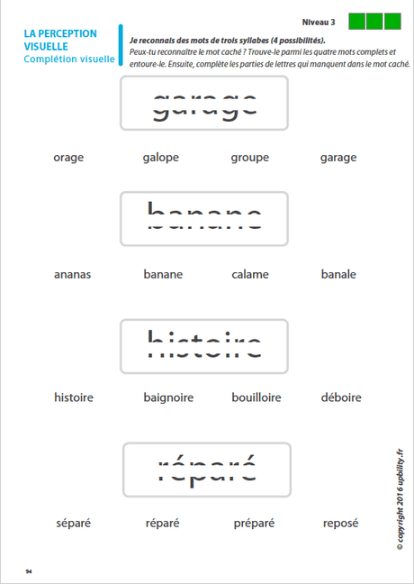 Les capacités de perception visuelle pour les enfants dyslexiques | Partie 1 : La complétion visuelle - Upbility.fr