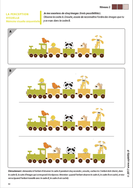 Les capacités de perception visuelle pour les enfants dyslexiques | Partie 5 : La mémoire visuelle séquentielle - Upbility.fr