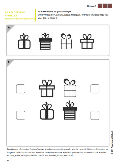 Les capacités de perception visuelle pour les enfants dyslexiques | Partie 5 : La mémoire visuelle séquentielle - Upbility.fr