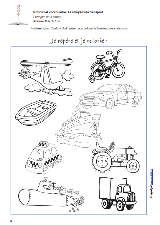 LES MOYENS DE TRANSPORT | Notions et vocabulaire – Éditions Upbility