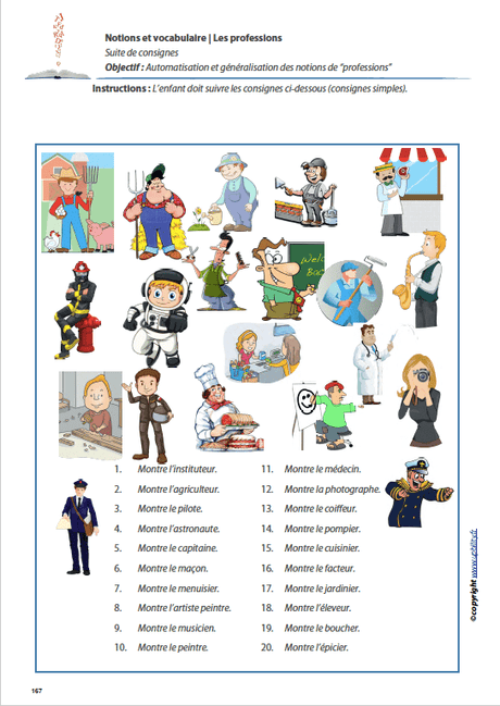 LES PROFESSIONS | Notions et vocabulaire - Upbility.fr