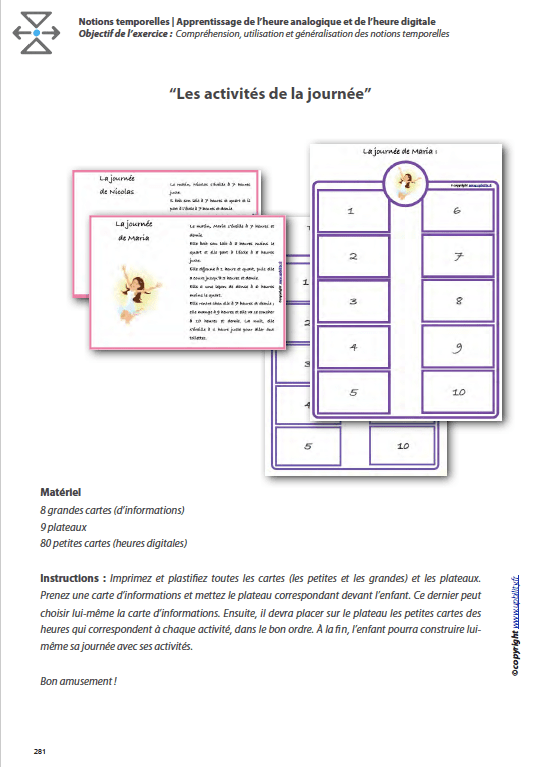 L’ORIENTATION TEMPORELLE | Apprentissage de l’heure analogique et de l’heure digitale - Upbility.fr