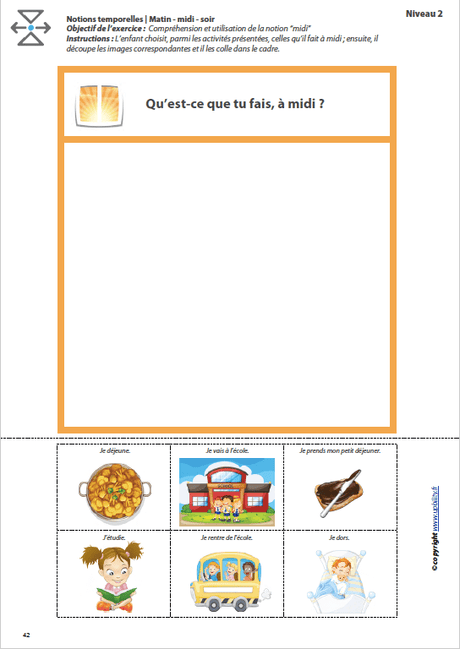 L’ORIENTATION TEMPORELLE | Matin – midi – après-midi – soir – jour – nuit - Upbility.fr