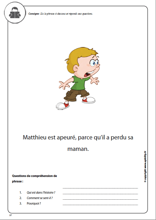 PARTIE 3 | Développement de la compréhension en lecture pour les enfants ayant un trouble du spectre autistique - Upbility.fr