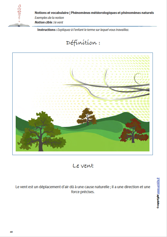 PHENOMENES METEOROLOGIQUES ET PHENOMENES NATURELS | Notions et vocabulaire - Upbility.fr