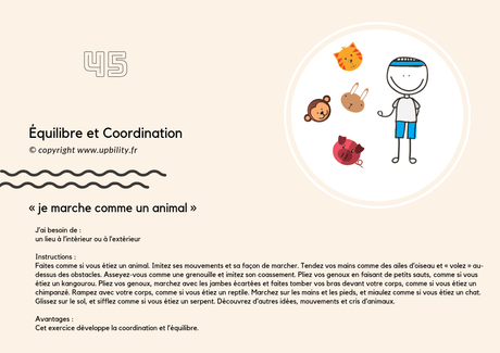 POCKET CARDS | Équilibre et Coordination - Upbility.fr