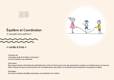 POCKET CARDS | Équilibre et Coordination - Upbility.fr
