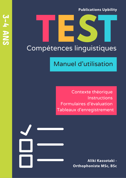 TEST de compétences linguistiques | 3-4 ans - Upbility.fr
